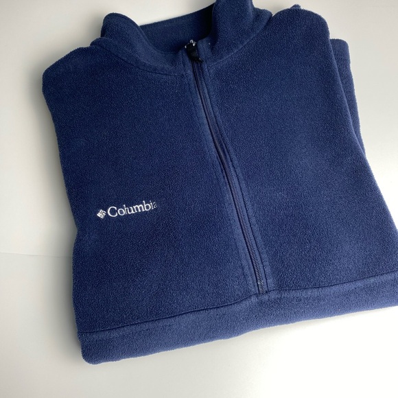 Colombia unisex  size XL . 1/2 zip fleece navy in color camping hiking outdoors - Picture 2 of 9